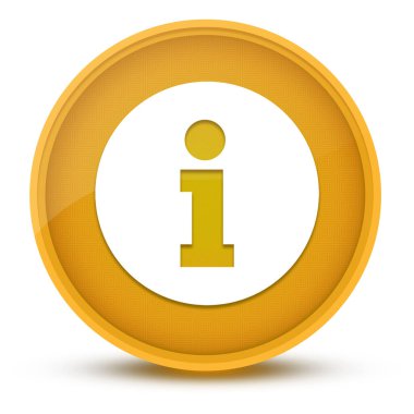 Bilgi lüks parlak sarı yuvarlak düğme soyut çizim