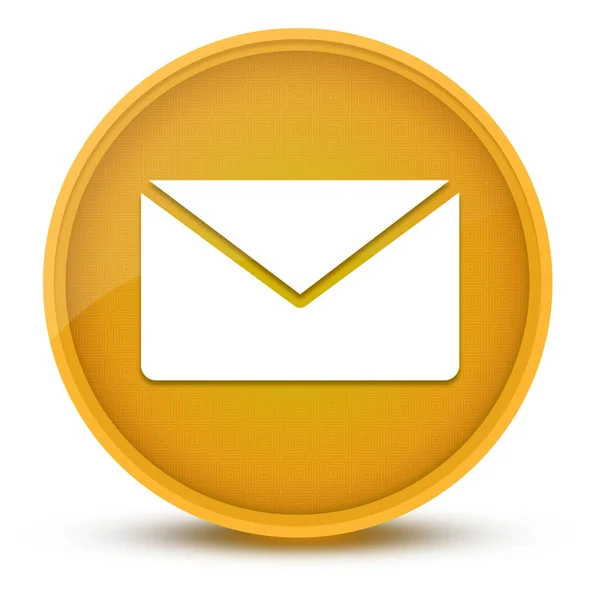 Email Luxurious Glossy Yellow Button Abstract Illustration — Stock Photo, Image
