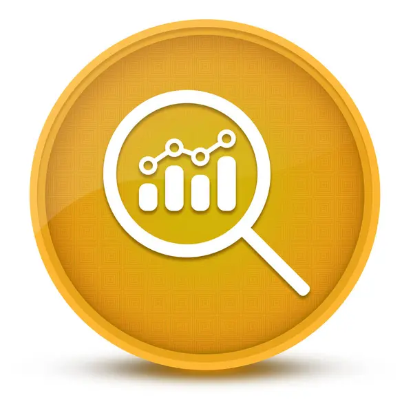 View Financial Analytics Metrics Research Luxurious Błyszczący Żółty Okrągły Przycisk — Zdjęcie stockowe
