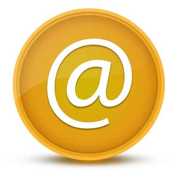 Endereço Mail Luxuoso Amarelo Brilhante Botão Redondo Ilustração Abstrata — Fotografia de Stock