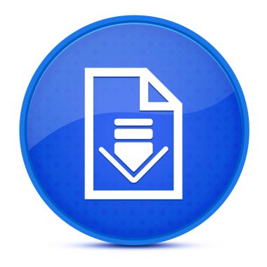 Estetik parlak mavi yuvarlak düğme soyut illüstrasyonunu indir