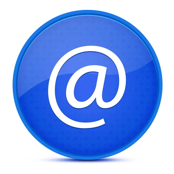 Email Address Aesthetic Glossy Blue Button Abstract Illustration — Stock Photo, Image