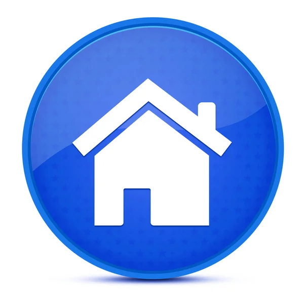 Home Estetické Lesklé Modré Kulaté Tlačítko Abstraktní Ilustrace — Stock fotografie