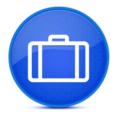 Evrak çantası estetik parlak mavi yuvarlak düğme soyut çizim