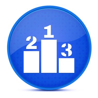 Podyum estetik parlak mavi yuvarlak düğme soyut çizim