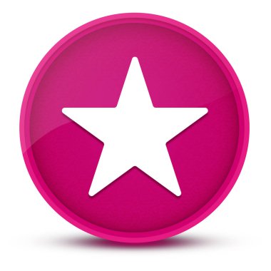 Yıldız lüks parlak pembe yuvarlak düğme soyut çizim