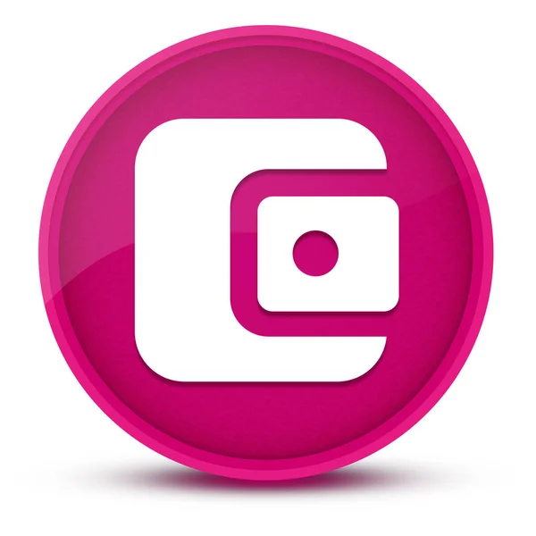 Ισοζύγιο Λογαριασμού Πορτοφόλι Πολυτελές Γυαλιστερό Ροζ Στρογγυλό Κουμπί Αφηρημένη Εικόνα — Φωτογραφία Αρχείου