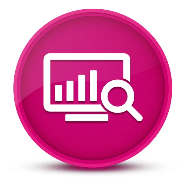 Chart Розкішна Глянцева Рожева Кругла Кнопка Абстрактна Ілюстрація — стокове фото