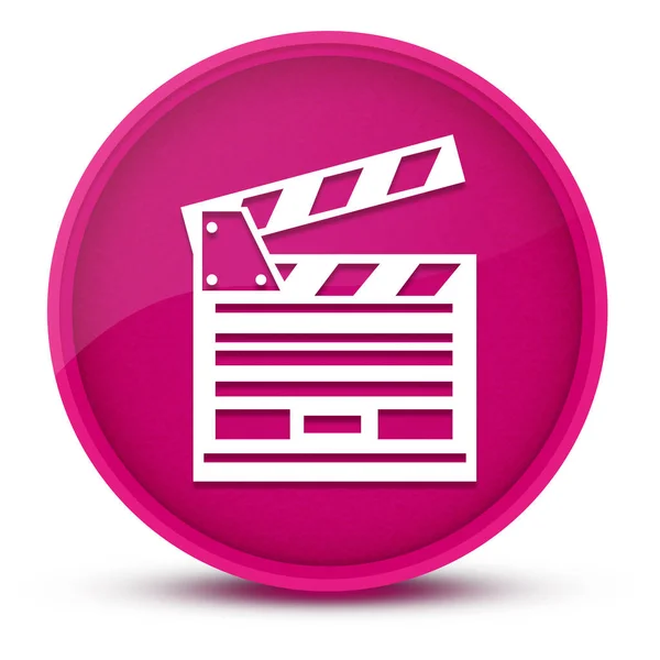 映画豪華な光沢ピンクの丸ボタンの抽象的なイラスト — ストック写真
