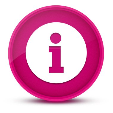 Bilgi lüks parlak pembe yuvarlak düğme soyut çizim