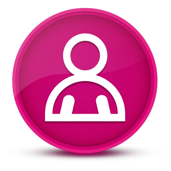 Client (member icon) luxurious glossy pink round button abstract illustration