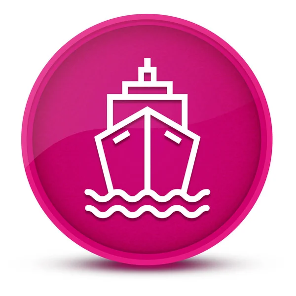 Schip Luxe Glanzend Roze Ronde Knop Abstracte Illustratie — Stockfoto