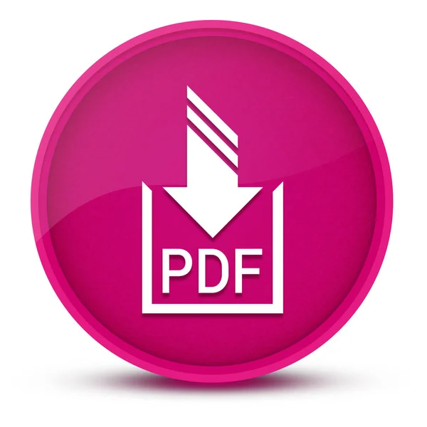 Pdf文档下载豪华光泽粉色圆形按钮摘要说明 — 图库照片