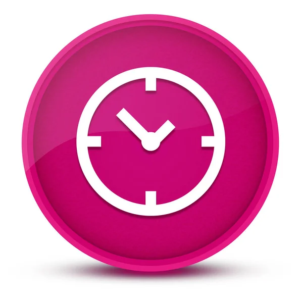 Годинник Розкішна Глянцева Рожева Кругла Кнопка Абстрактна Ілюстрація — стокове фото