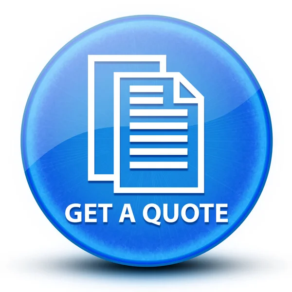 Get a quote eyeball glossy blue round button abstract illustration