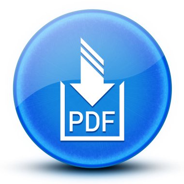 PDF belgesi göz kamaştırıcı mavi yuvarlak düğme soyut illüstrasyonunu indir