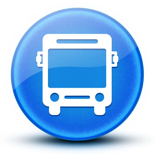Автобусне Очне Яблуко Глянцева Синя Кругла Кнопка Абстрактна Ілюстрація — стокове фото