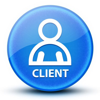 Müşteri göz kamaştırıcı mavi yuvarlak düğme soyut çizim