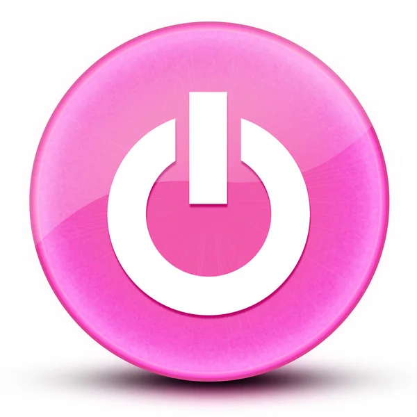 Motor Start Oogbol Glanzend Elegant Roze Ronde Knop Abstracte Illustratie — Stockfoto