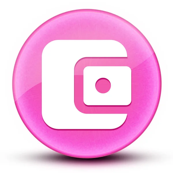 Account Balance Wallet Eyeball Glossy Elegant Pink Button Abstract Illustration — Stock Photo, Image