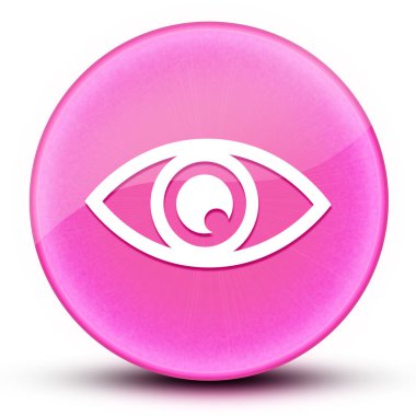 Göz küreleri parlak pembe yuvarlak düğmeler soyut çizimler