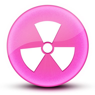 Radyasyon göz kamaştırıcı zarif pembe yuvarlak düğme soyut illüstrasyon