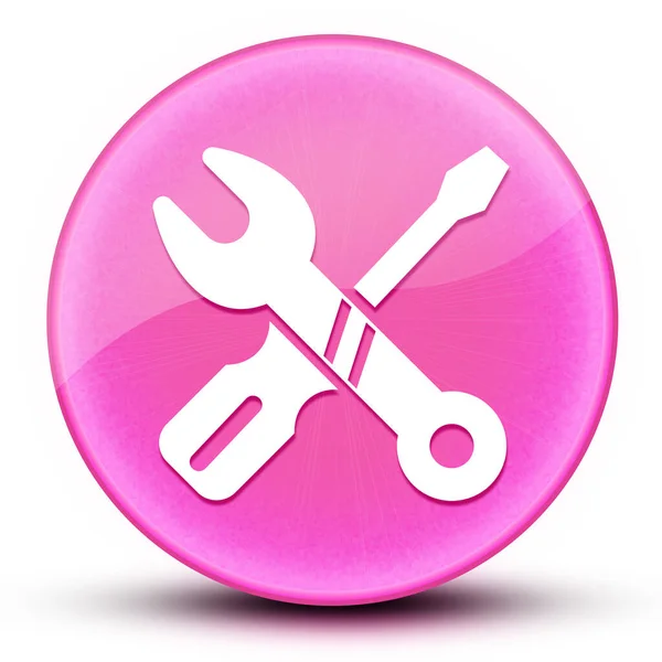 Reparatie Oogbol Glanzend Elegant Roze Ronde Knop Abstracte Illustratie — Stockfoto