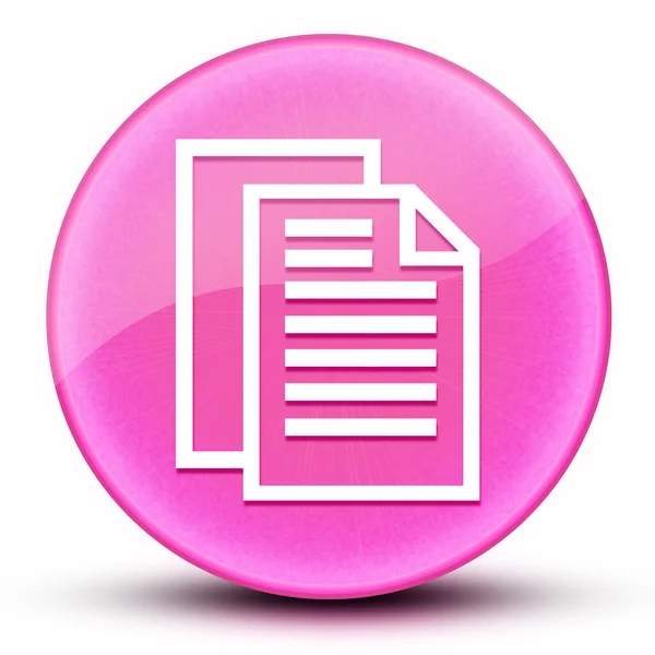 Document Pages Eyeball Glossy Elegant Pink Button Abstract Illustration — Stock Photo, Image
