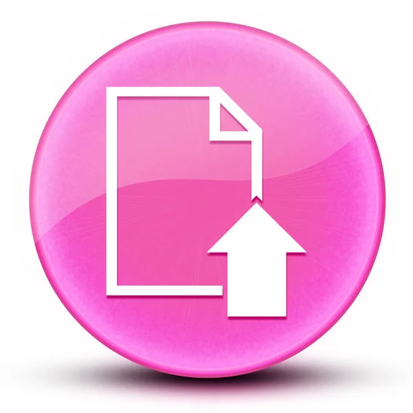 Upload document eyeball glossy elegant pink round button abstract illustration