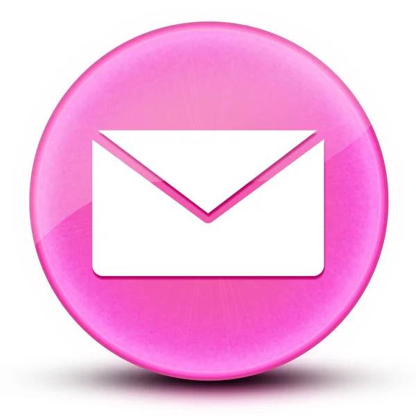 Email Globo Ocular Brillante Elegante Rosa Redondo Botón Abstracto Ilustración — Foto de Stock