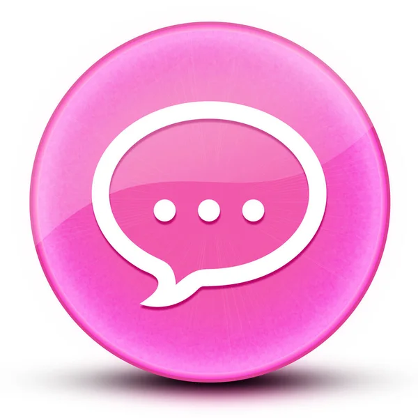 Talk Eyeball Glossy Elegant Pink Button Abstract Illustration — Stock Photo, Image
