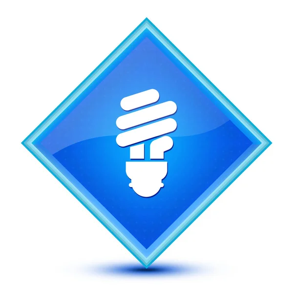 Užitečné Tipy Žárovka Ikona Izolované Speciální Modrý Diamant Tlačítko Abstraktní — Stock fotografie