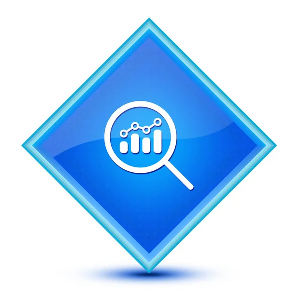 Zobacz Analitykę Finansową Lub Metryczne Badania Ikona Izolowane Specjalny Niebieski — Zdjęcie stockowe