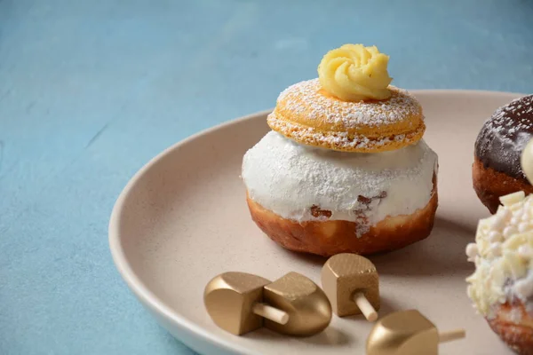맛있는 도넛이야 하누카 기념행사의 — 스톡 사진