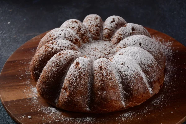 Delicioso Pastel Limón Con Azúcar Polvo —  Fotos de Stock