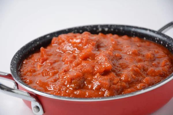 Matbucha - Fas Domates sosu, sos - Pişmiş Baharatlı Domates, Biber, Sarımsak ve Biber