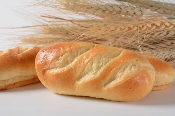 Fransız Ekmeği Çıtır Çıtır Altın Hamurlu Taze Mini Baget — Stok fotoğraf