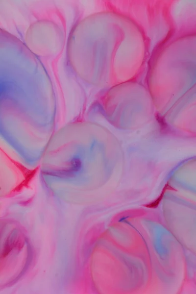 Warna Abstrak Latar Belakang Dan Tekstur Pewarna Makanan Dalam Susu — Stok Foto