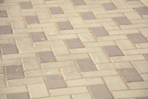 Stone Pavement Texture Granite Cobblestoned Pavement Background Yellow Brick Stone — Stock Photo, Image