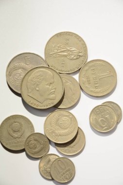 Eski para SSCB, eski Sovyet paraları. Soyut para arkaplanı