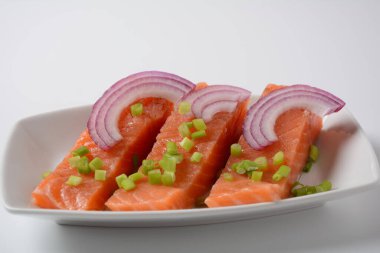 Rakfisk - Norveç balık yemeği alabalık veya bazen char, tuzlu ve fermente yapılmış