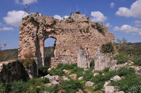 Κάστρο Μονφόρ Qal Qurain Qal Qarn Κάστρο Του Μικρού Κέρατος — Φωτογραφία Αρχείου