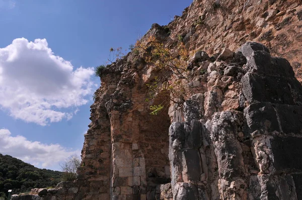 Κάστρο Μονφόρ Qal Qurain Qal Qarn Κάστρο Του Μικρού Κέρατος — Φωτογραφία Αρχείου