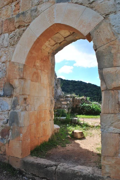 Κάστρο Μονφόρ Qal Qurain Qal Qarn Κάστρο Του Μικρού Κέρατος — Φωτογραφία Αρχείου