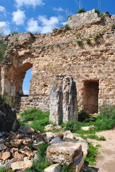 Κάστρο Μονφόρ Qal Qurain Qal Qarn Κάστρο Του Μικρού Κέρατος — Φωτογραφία Αρχείου