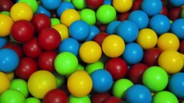 Arka plan ve doku olarak çok renkli balonlar. Tatil ve eğlence konsepti
