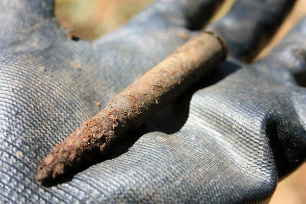 Balas Enferrujadas Antigas Segunda Guerra Mundial Encontraram Que São Uma — Fotografia de Stock