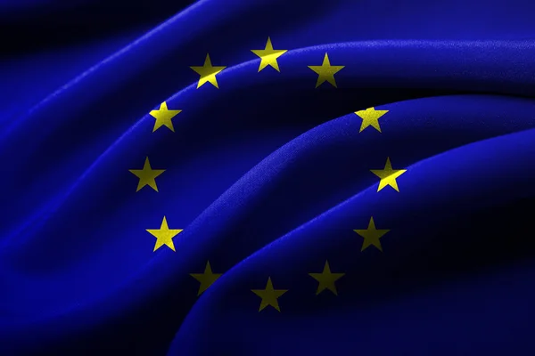 Σημαία της Ευρώπης — Φωτογραφία Αρχείου