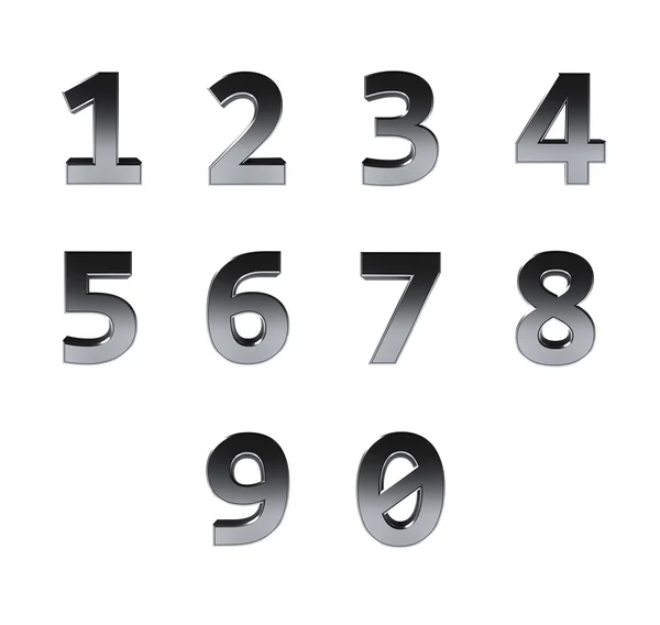 Number from 0 to 9 — Stock Photo, Image