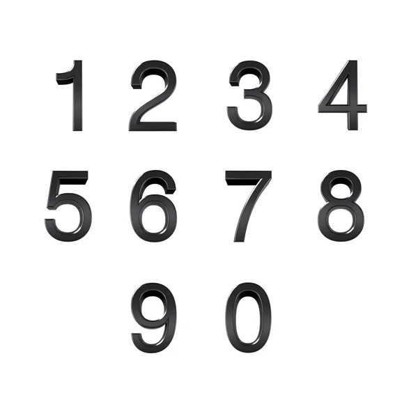 Номер от 0 до 9 — стоковое фото